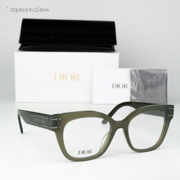 Dior Women Eyeglasses Green Demo Geometric DIORSIGNATUREO CD50054I 098 B2I NEW - Picture 1 of 8